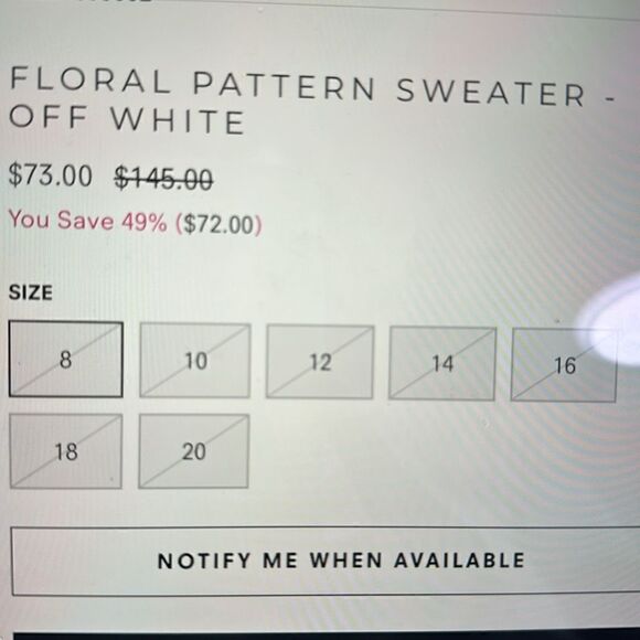 RABE FLORAL PATTERN SWEATER. - Picture 8 of 8